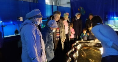 Специалисты и добровольцы АКОО «Вместе против рака» в г. Бийске побывали на выставке рыб