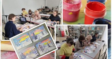 Мастер–класс по живописи «Зимний лес» провели в Рубцовском представительстве АКОО «Вместе против рака»